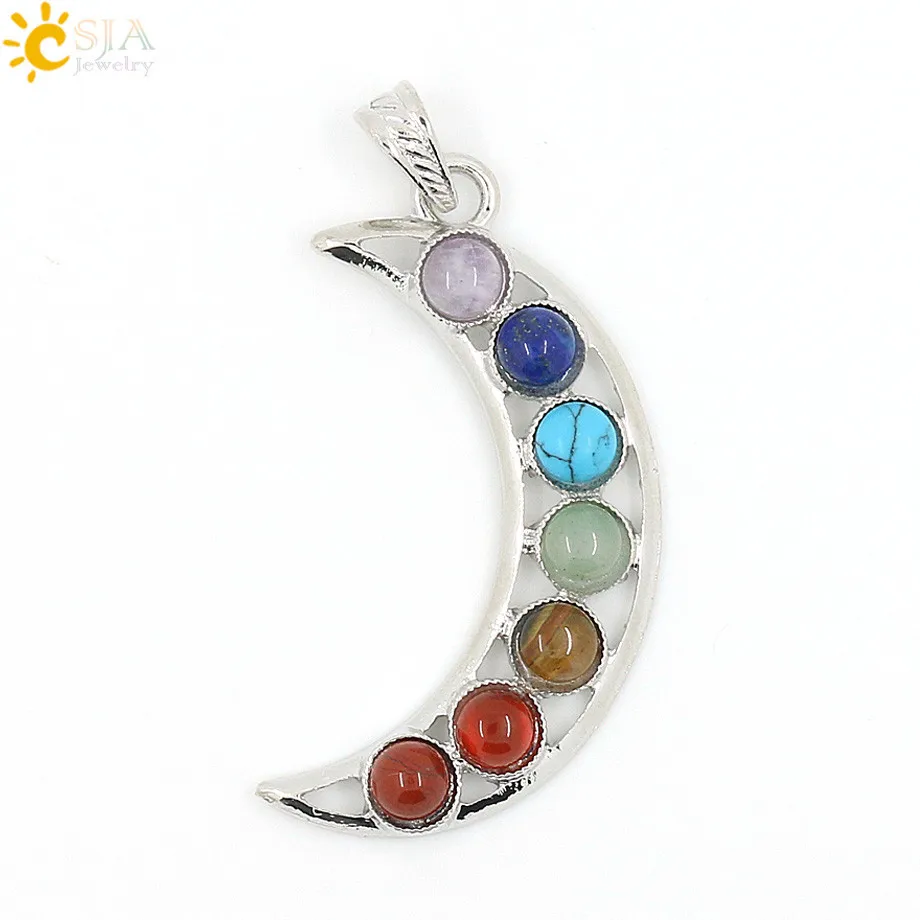 7 Chakra Pendant Natural Stone Pendant