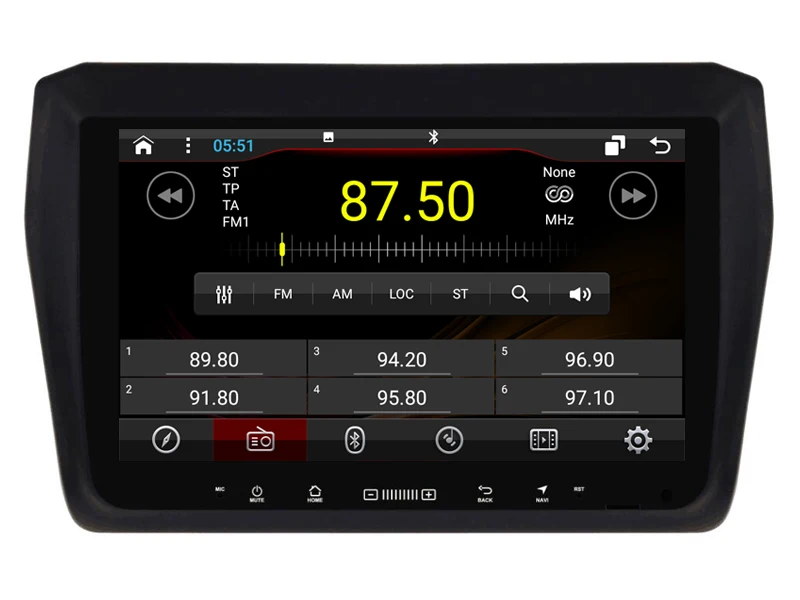 Discount OTOJETA DSP stereo carplay android 8.1.2 car radio for Suzuki SWIFT 2017-2018 Ips screen bluetooth player Wifi GPS tape recorder 4