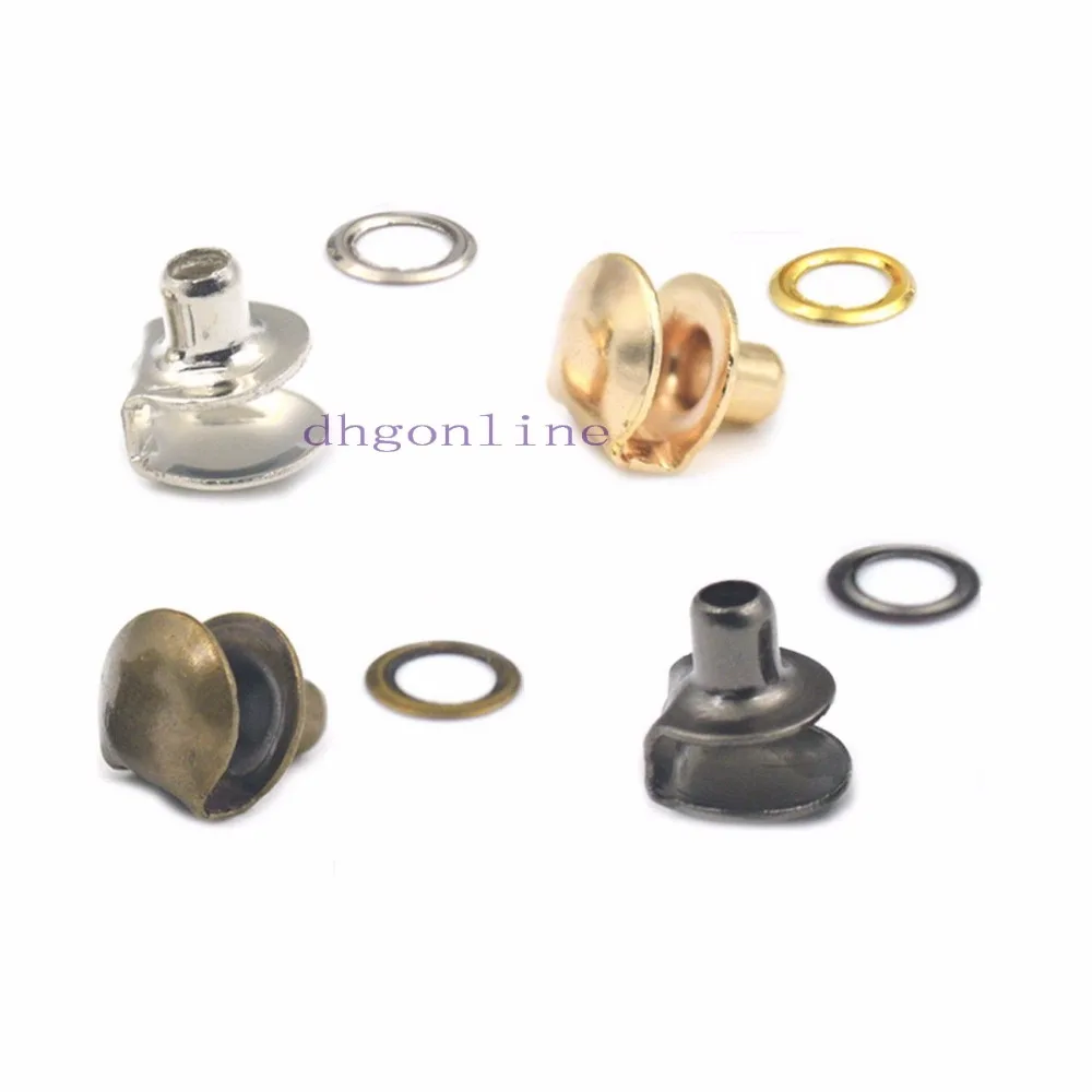 

50 Pcs 8mm Boot Hook eyelet Buckle For Shoelace Hiking Rock Climbing Washer