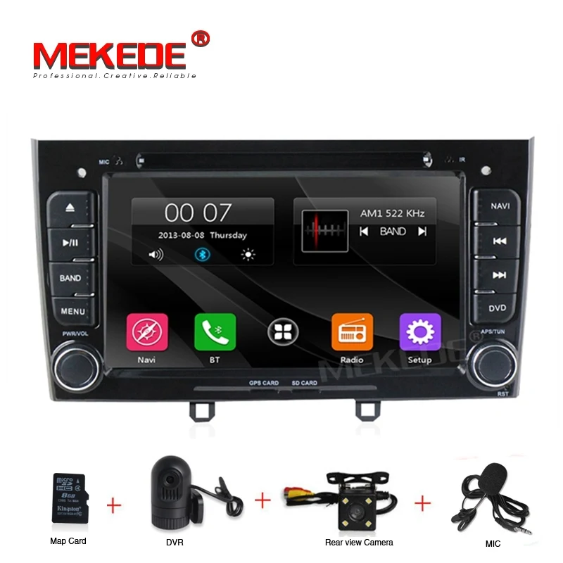 В наличии 7 &quot2DIN Автомобильная GPS навигация для Peugeot 308 408 308SW с автомобильным dvd