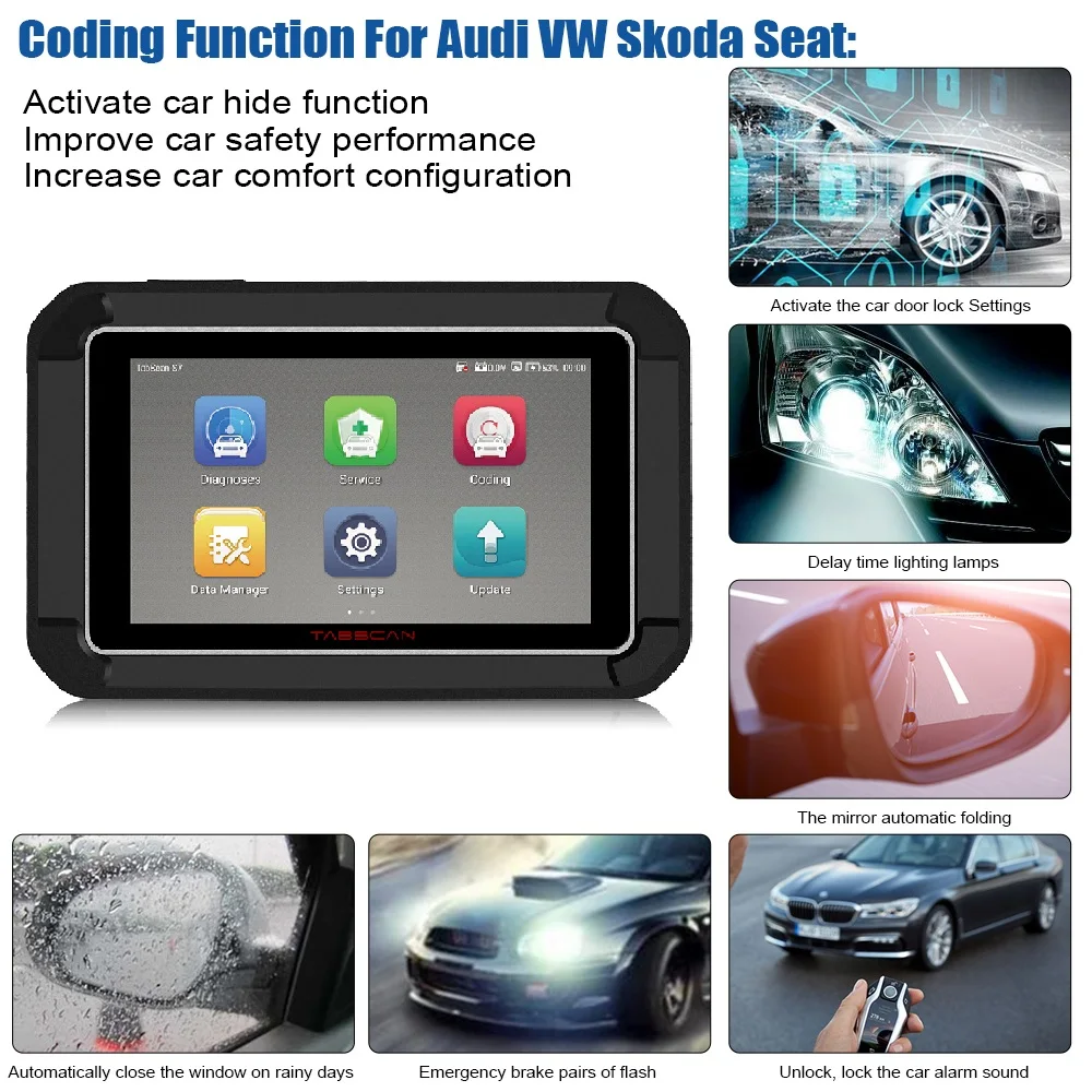 Автомобильный сканер EUCLEIA S7C OBD2 все системы ABS EPB SAS DPF обслуживание масла сброс ODB2