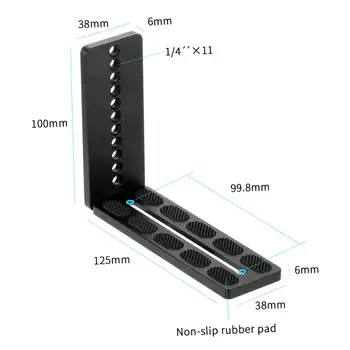 

Universal Vertical Shoot L Plate Bracket Base Holder for Canon Nikon DSLR Camera for Zhiyun for DJI Gimbal Stabilizer