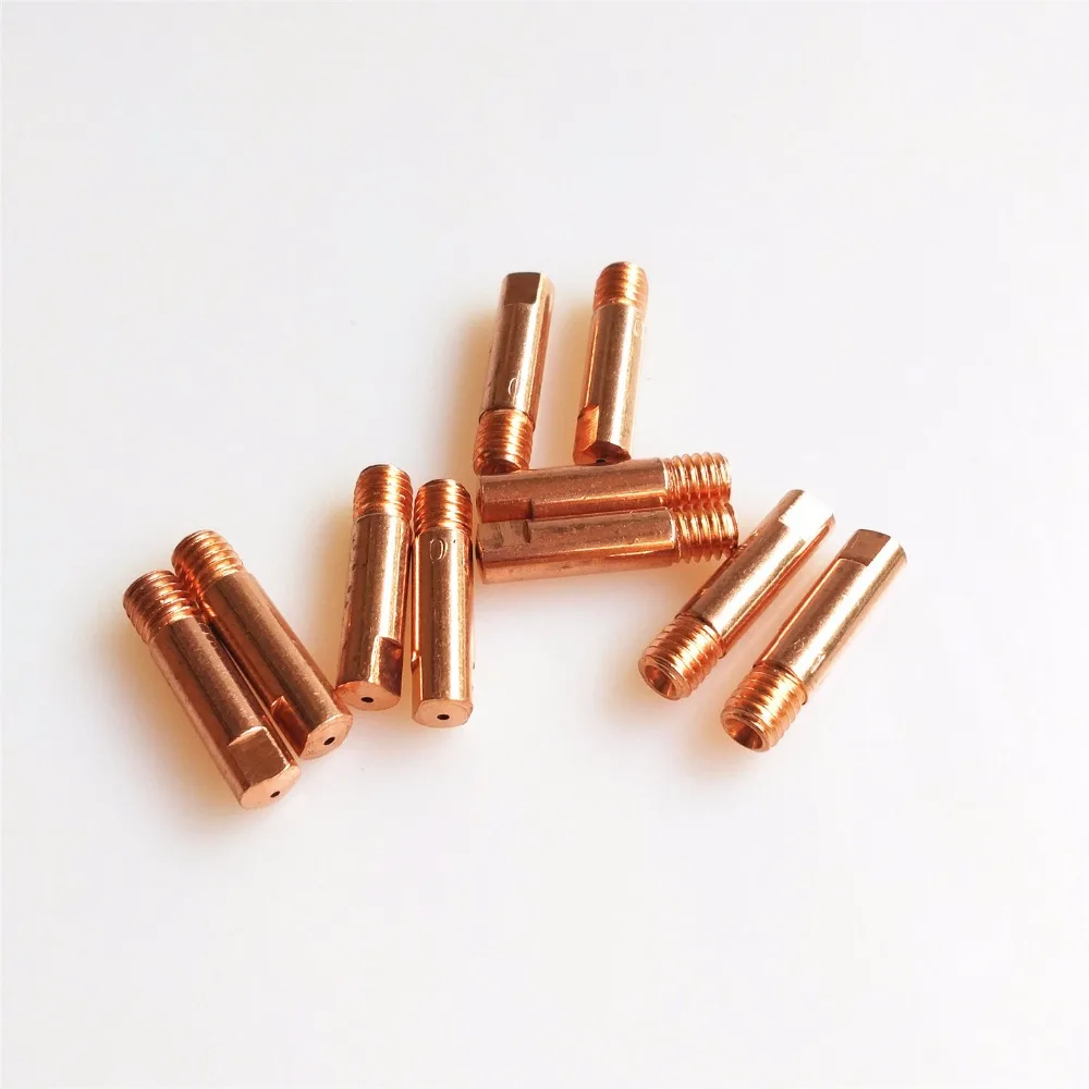 15AK contact tip 20pcs MIG torch gun consumables 0.6mm 0.8mm 0.9mm 1.0mm 1.2mm available M6x25mm for the MIG welding