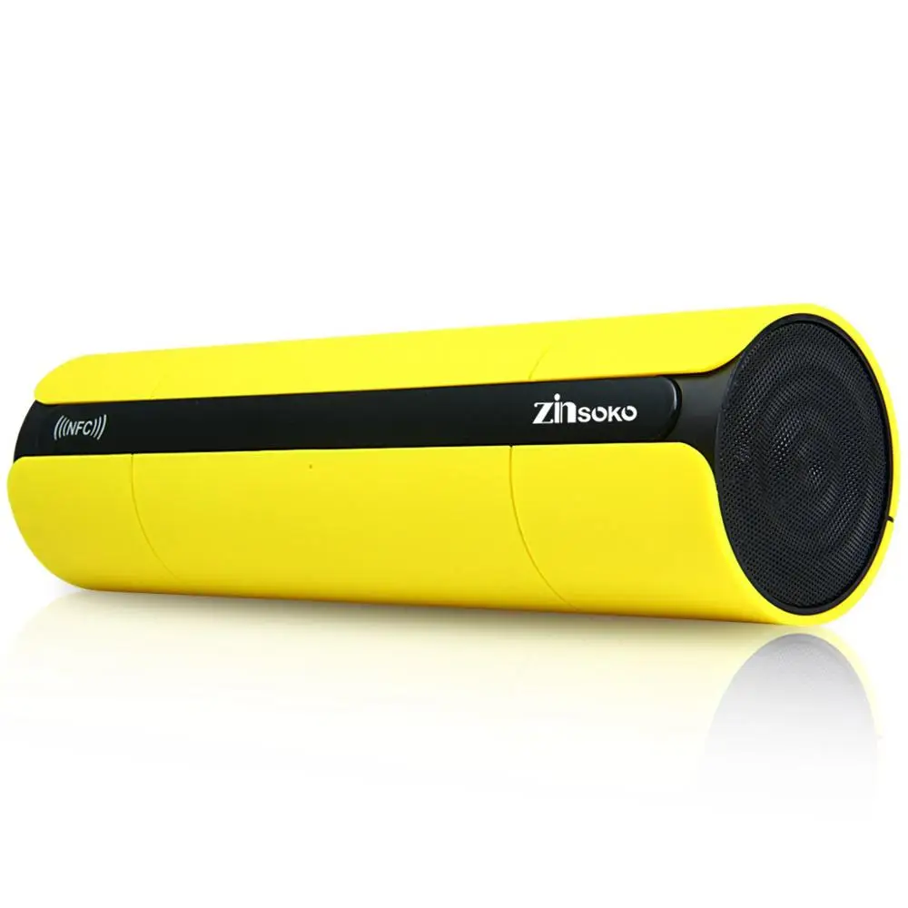 Портативный KR8800 NFC FM HIFI Bluetooth динамик беспроводной стерео громкий динамик s Super Bass Caixa Se Som звуковая коробка для телефона - Цвет: Yellow
