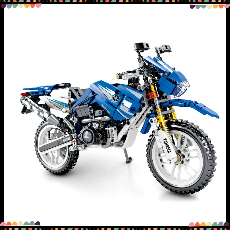 

799 PCS Building Blocks Creator Bricks Yamaha Motorcycle Educational Toys For Kids Compatible With Legoing Fifts For Children