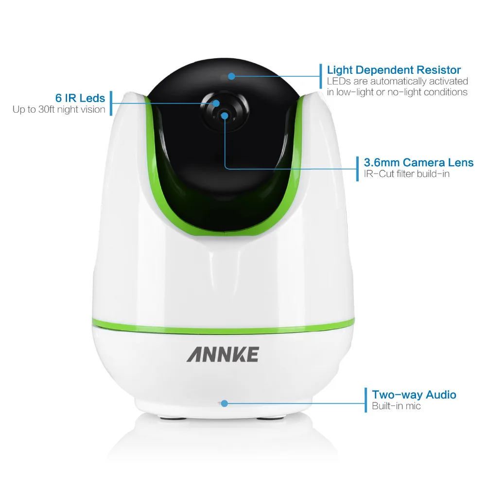 ANNKE зазор FHD 960P 1.3MP умная Беспроводная WiFi PT IP камера безопасности сеть ИК ночного видения Детский Монитор высокого разрешения
