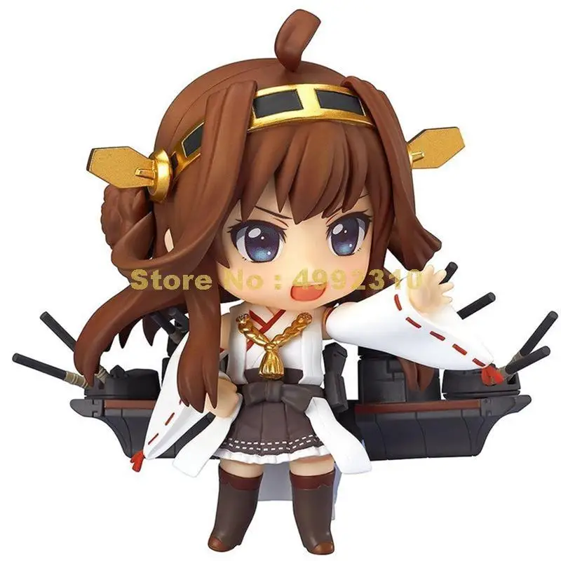 Аниме kantai Коллекция kongou фигурки милые q версия ПВХ 10 см #405 игрушка | Игрушки и