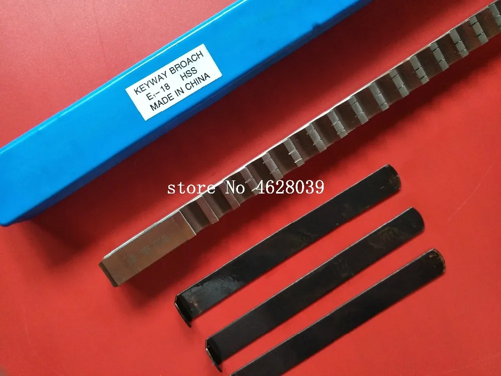18mm E Push-Type Keyway Broach Metric Sized HSS Broach Cutting Tool knife with Shim for CNC Machine