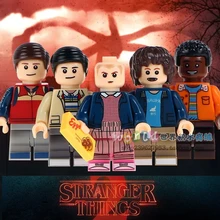 «Странные вещи»-это майка одиннадцать Дастин Лукас мини-человек, совместимый с лего мультфильмом