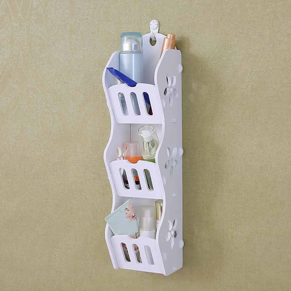 Storage Rack Shelf Wall Hanging 3 Layers Holder Organizer For Bathroom Cosmetics Makeup J2Yin