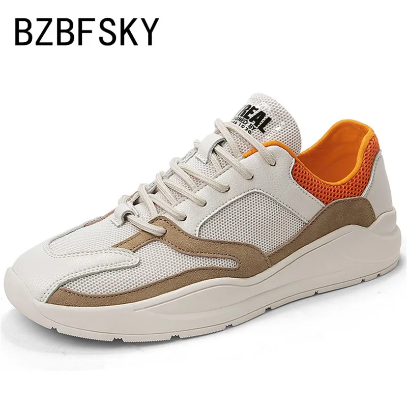 

BZBFSKY summer new men's shoes large mesh breathable sports shoes wild mens loafers designer shoes men high quality sneakers