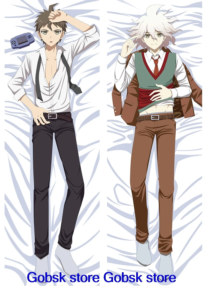 Аниме Danganronpa: Trigger Happy Havoc персонажи Komaeda Nagito Hinata Hajime Подушка Dakimakura чехол для