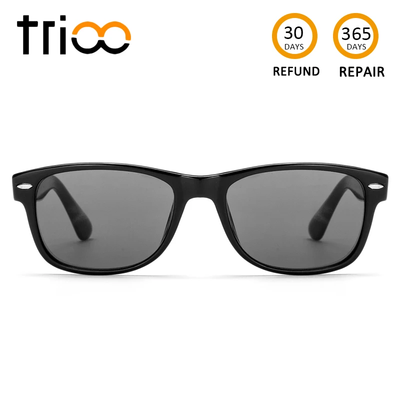 TRIOO Driving Prescription Glasses Black Square Graduate Unisex