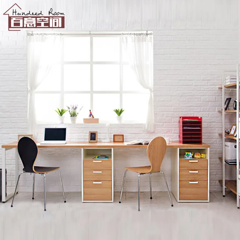 Environmental study Business Space custom cabinets with drawers Double home  office computer desk table _ - AliExpress Mobile