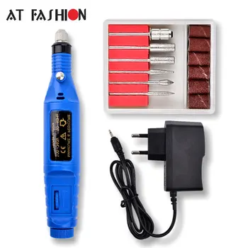 

Pen Shape Electric Nail Drill Bit Sanding Nail Polisher Kit Pedicure Acrylics Nail Art Drill Equipment Manicure Set Machine Tool