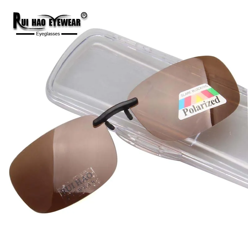 

Brown Polarized Sunglasses Clip on Aviate Driving Sun Glasses Spectacles UV400 Goggles Eyeglasses Unisex Glasses Clip