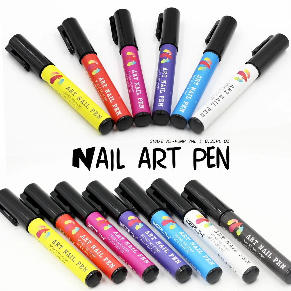  Nail Art Pen  for 3D Nail  Art  DIY Decoration Nail  Polish 