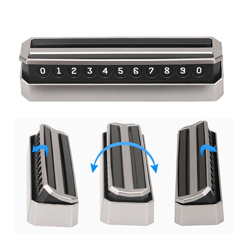 

Car Temporary Parking Card 360 Degree Rotate Phone Number Card For Dacia duster logan sandero stepway lodgy mcv 2 Car-styling