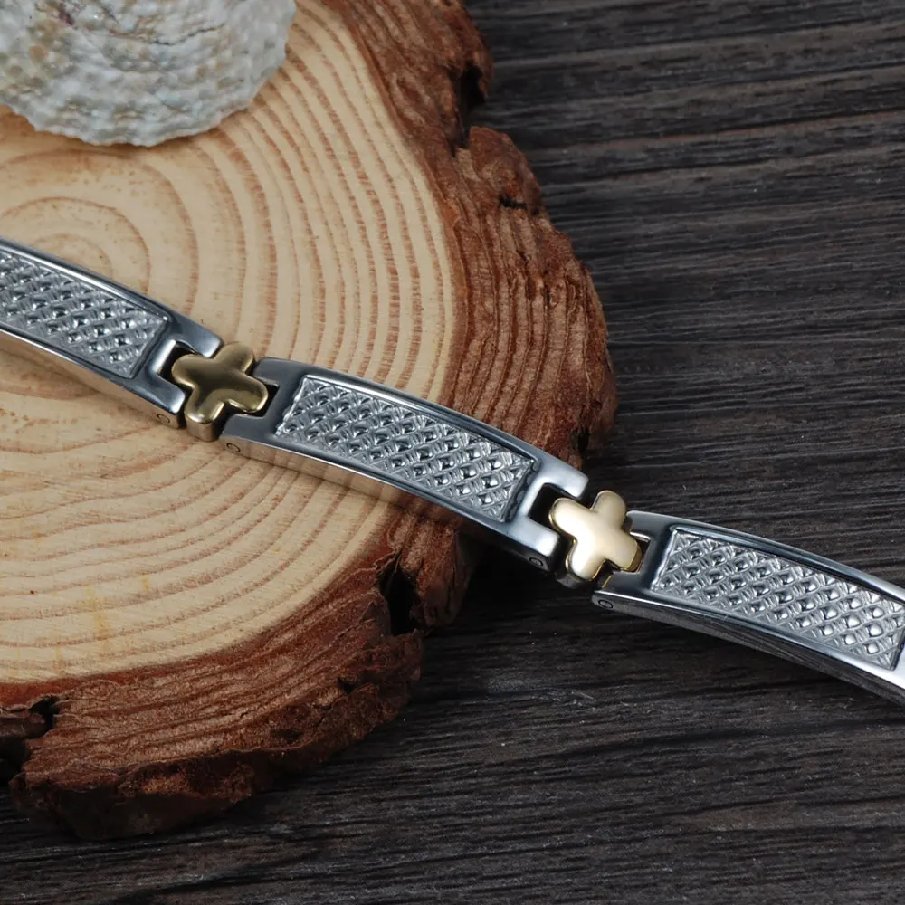 Женский и мужской браслет Wollet магнитный 5 в 1 из серебра золота|jewelry for men|bracelet