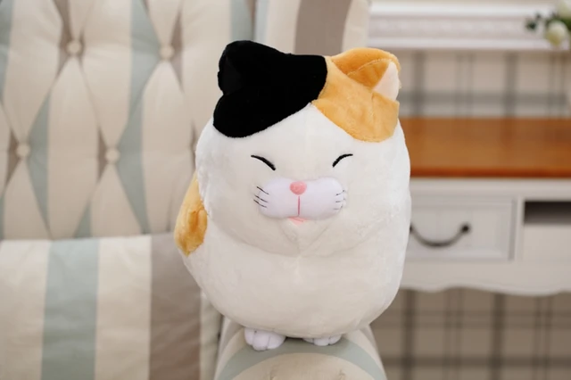 30/40cm Three Color Soft Plump Japanese Lucky Fortune Cat Plush Toy Stuffed Fat Cat Plush Toys For Home Office Decoration