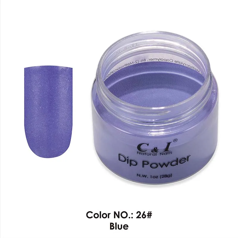 

28g Dipping Powder -Color NO.26# Blue -Blue Color System -with some pearl shine