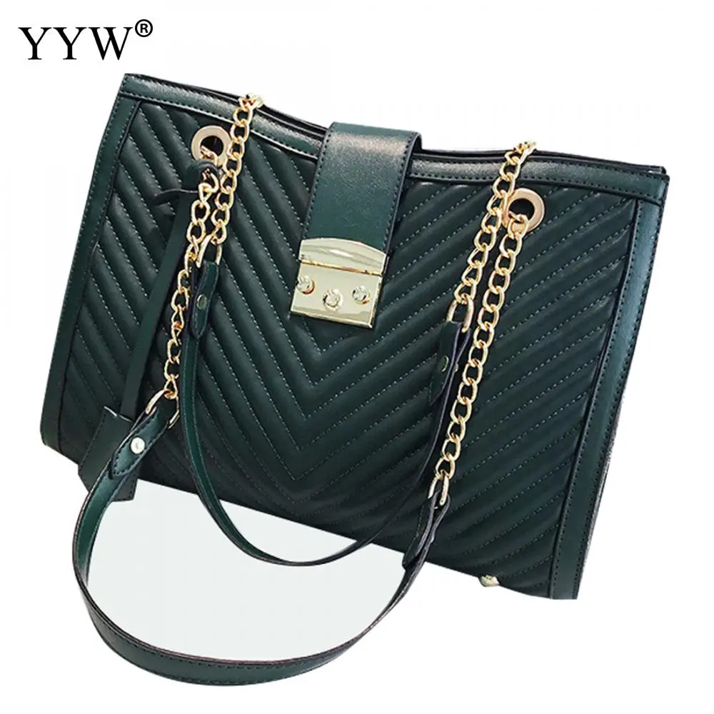 

High Quality Women Vintage Handbag Leather Shoulder Bag Ladies Green Luxury Handbags Women Bags Designer Crossbody Sac A Main