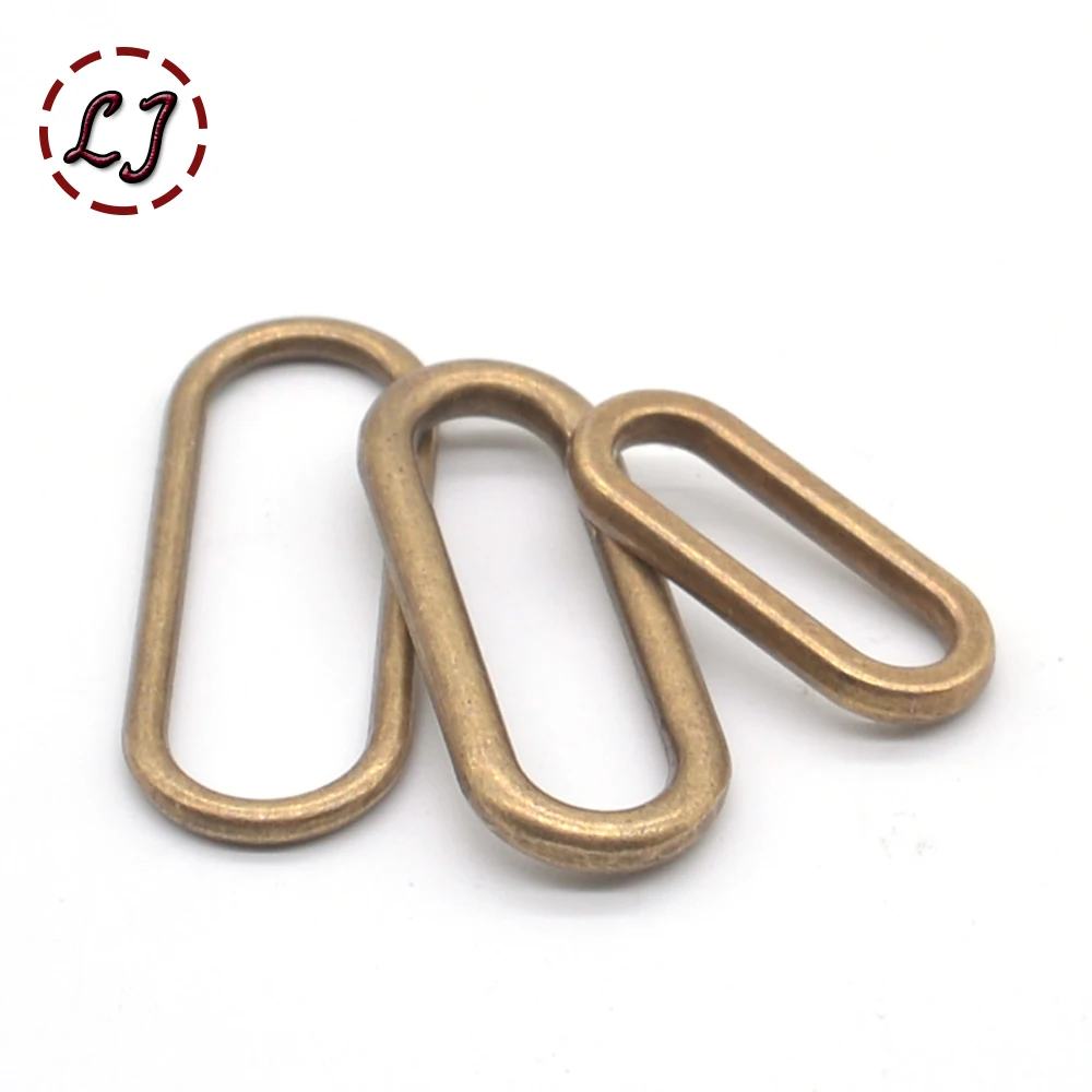 20pcs/lot silver gold bronze 20mm 25mm 30mm connection oval ring  alloy metal shoes bags garment Buckles DIY Accessory sewing