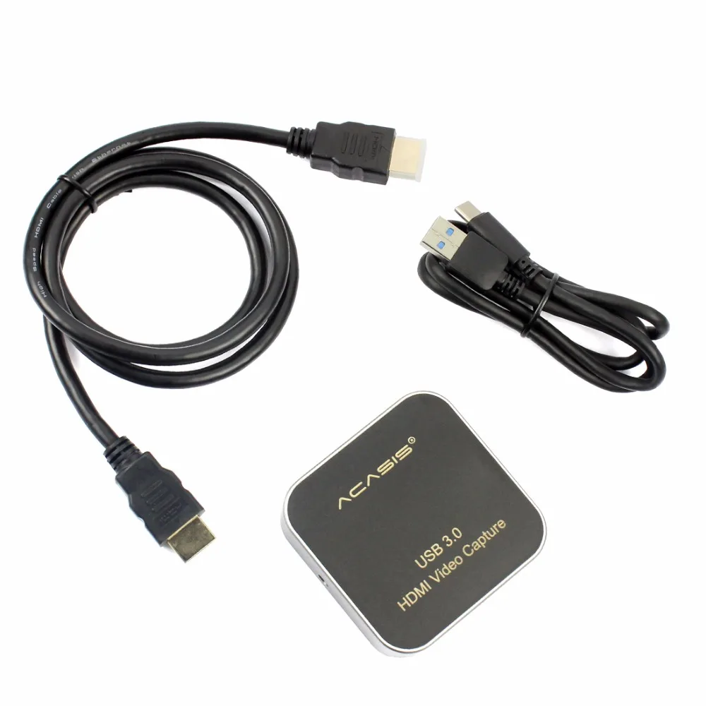  AC-HDCP USB 3.0 HDMI to Type-C 1080P HD Video Capture Card Box Drive-Free for TV PC PS4 Game Live S