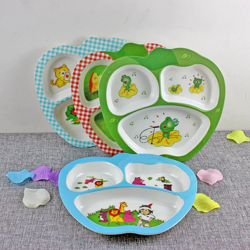 Baby Dinnerware Apple Design Multi Separate Baby Feeding Dinner Plates