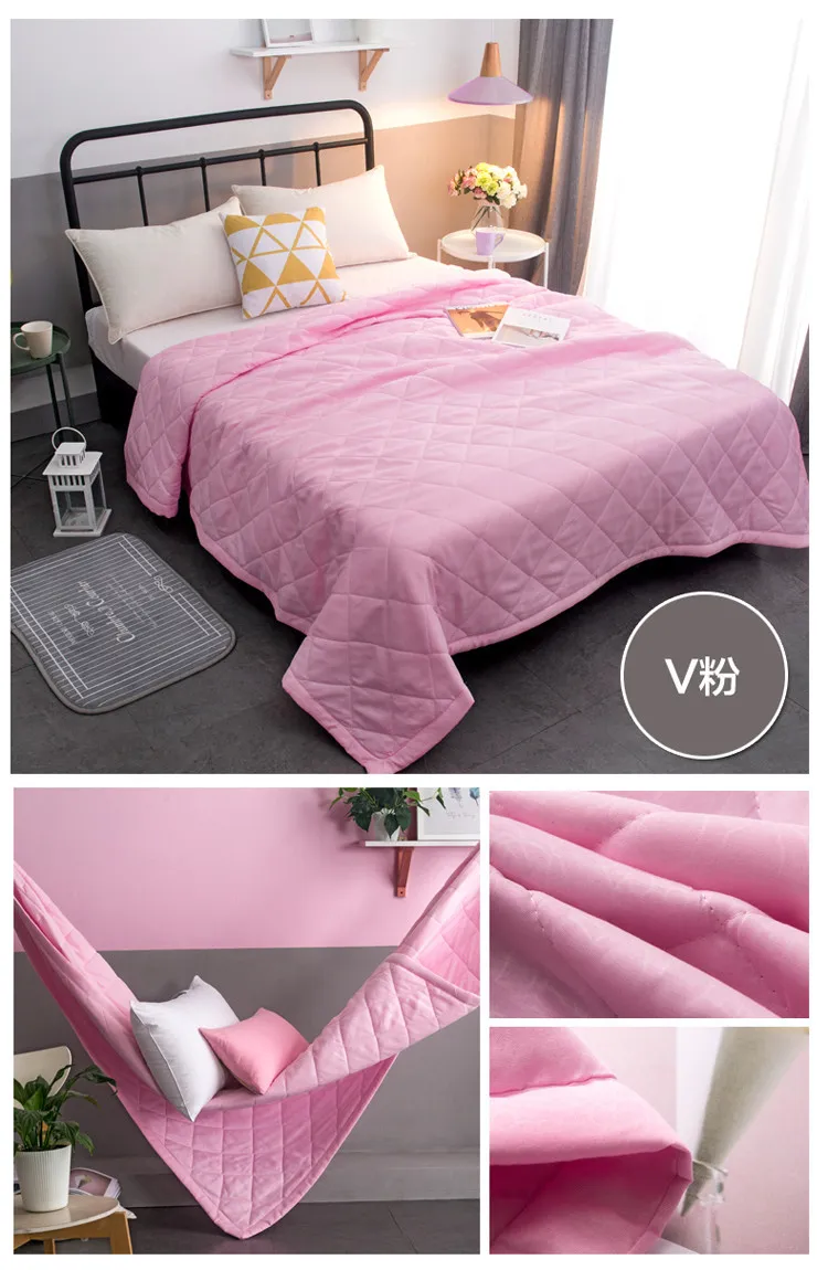 Новое однотонное розовое белое покрывало, летнее одеяло, одеяло, покрывало для кровати, одеяло, домашний текстиль, подходит для детей и взрослых
