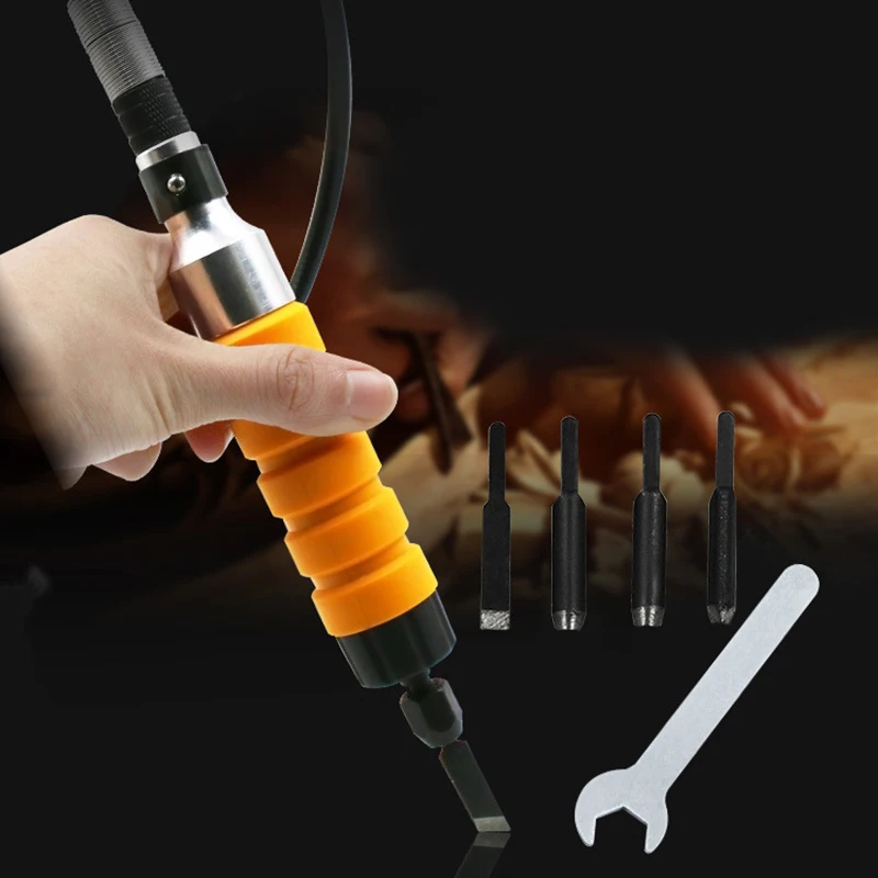 Электроинструмент Столярный корень инструмент для резьбы, нож ручка гибкий вал долото резной древесины