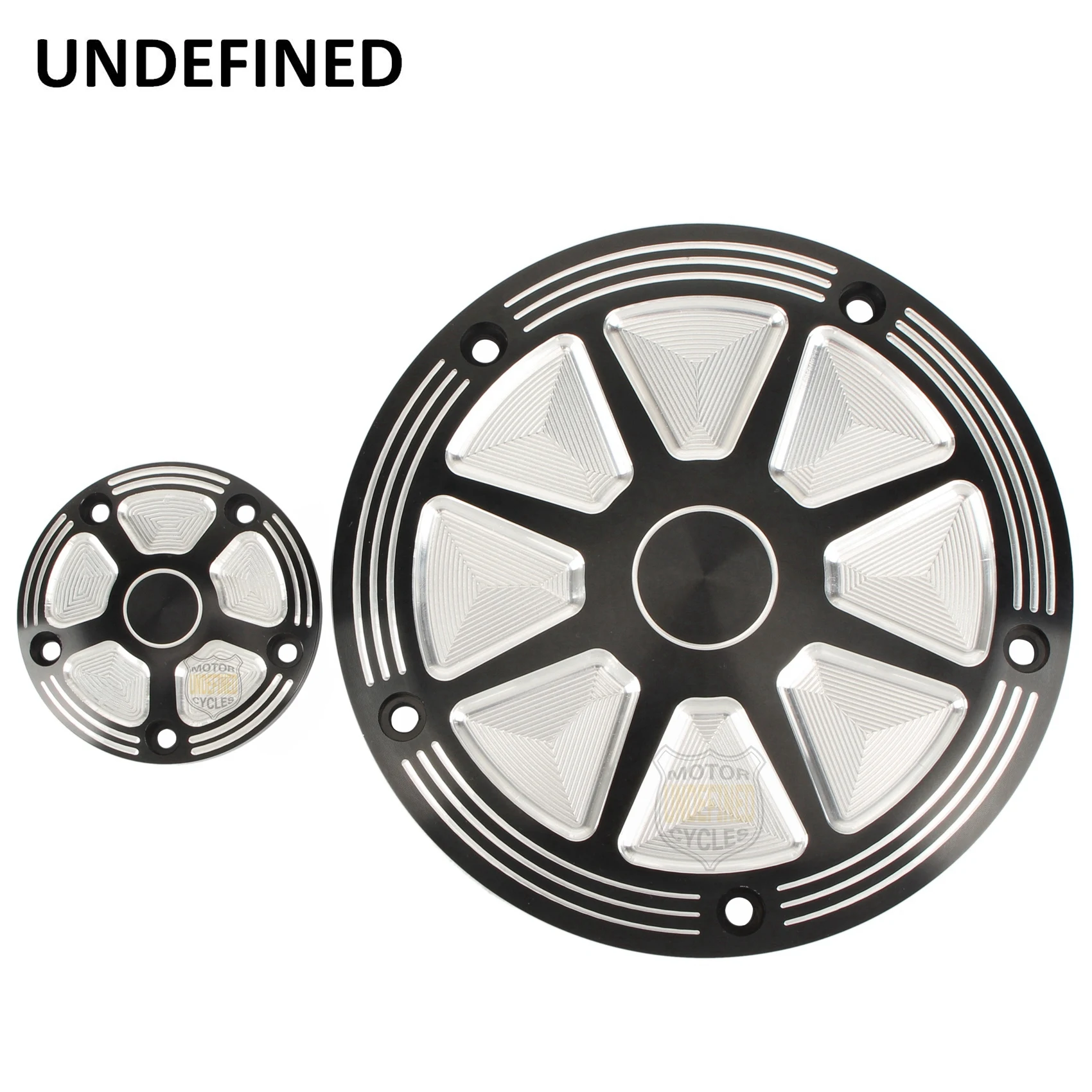 Black Motorcycle Accessories Burst Derby Timing Timer Cover Covers For