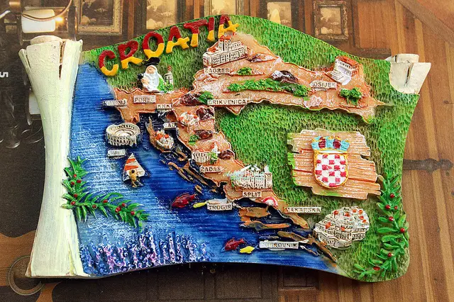 Aimant De Réfrigérateur 3D En Croatie - Souvenir De Voyage