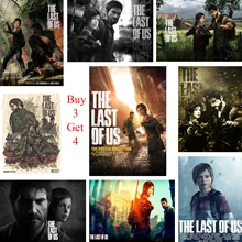 Последние из нас плакаты игра наклейки на стену белая бумага с покрытием печатает четкое изображение украшение дома гостиная спальня