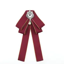 Роскошная рубашка с воротником в британском стиле; галстук-бабочка в стиле ретро; костюм для девочек; унисекс; мальчишник со стразами и бабочкой; галстук-бабочка