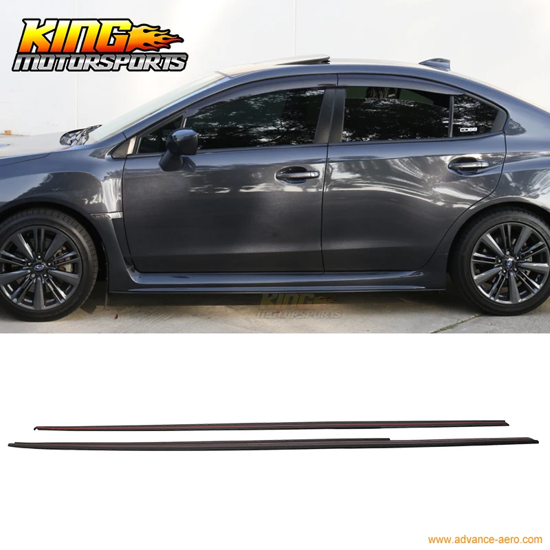 Подходит для моделей Subaru WRX STi MP 15 18 боковые юбки разветвитель Неокрашенная черная