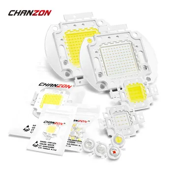 LED Bulb 1W 3W 5W 10W 20W 30W 50W 100W High Power Lamp Chip COB Warm Cool White Red Green Blue 1 3 5 10 20 50 100 W Watt Lights