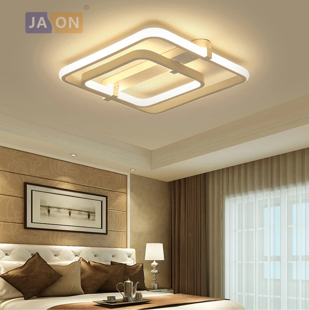

LED Modern Iron Acryl Square Rectangle Minimalism LED Lamp.LED Light.Ceiling Lights.LED Ceiling Light. Ceiling Lamp For Bedroom