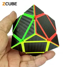 Zcube НОВЫЕ Прибыл Углеродного Волокна Стикер Skewb Magic Cube Скорость Гладкой Головоломка Кубики Твист Развивающие Игрушки Специальный Подарок Детям-48