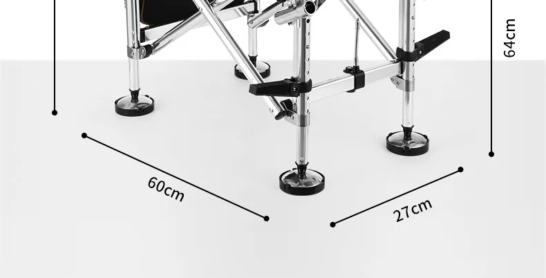 Стул для рыбы из алюминиевого сплава, стул для кемпинга, Многофункциональный складной стул для рыбалки
