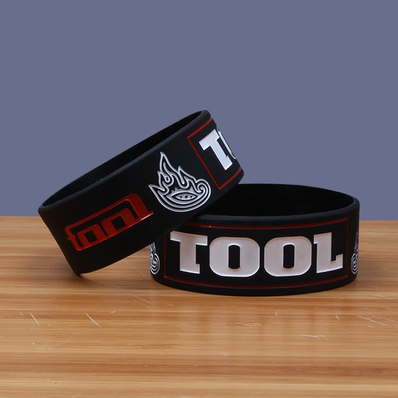 Wide Version Tool Silicone Bracelets Pop Rock Band Silicon Wristband
