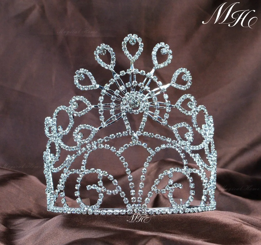 Тиара Свадебная с цветами и гребнем 5 дюйма для выпускного вечера|bridal tiara|tiara