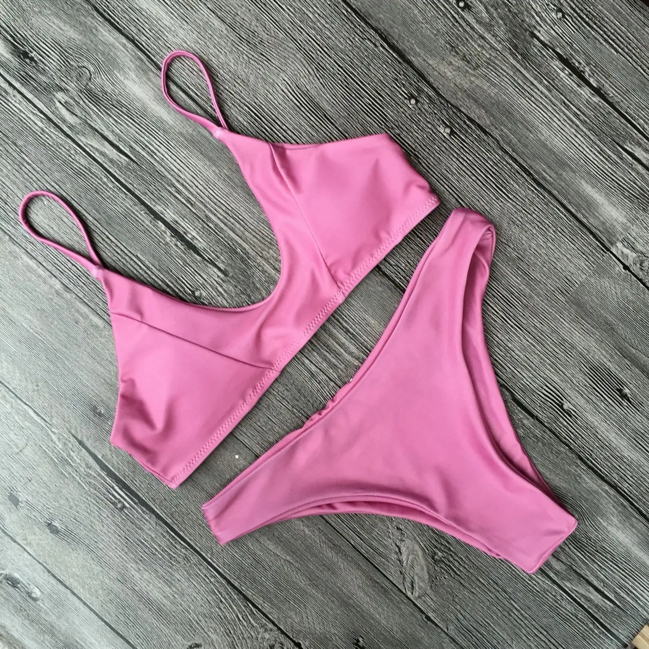 Bikini 2017 Swimwear Women Velvet Swimsuit Women Bikinis Pink Sexy