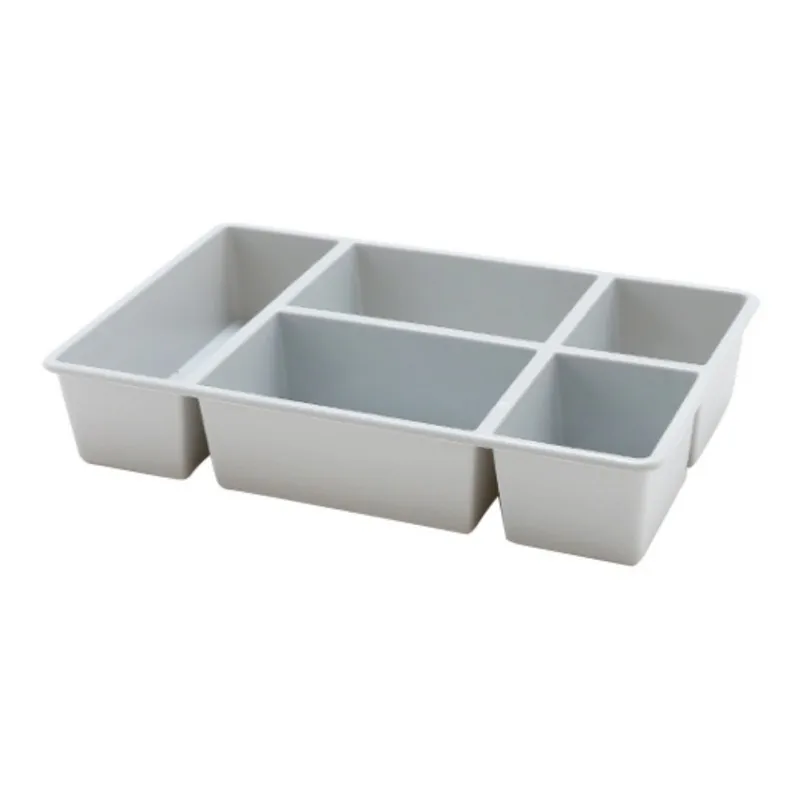 DIY Регулируемый организатор ящик Кухня доска делителя макияж коробка для хранения столовой посуды творческий хранения коробки, футляры - Цвет: Gray