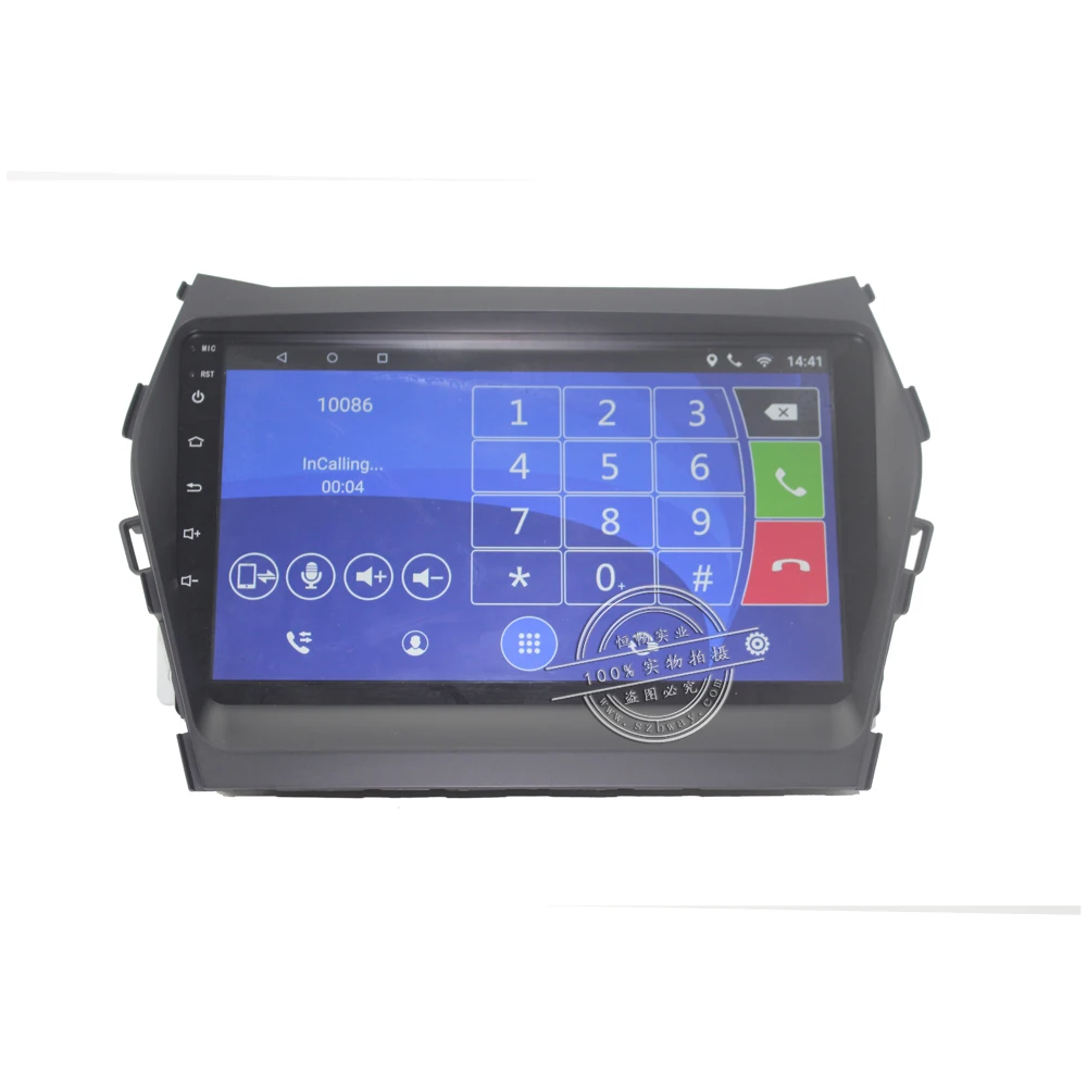 Discount HACTIVOL 9" Quad core car radio gps navigation for Hyundai IX45 SANTA FE 2013 android 7.0 car DVD player with 1G RAM 16G ROM 13