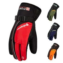 Лыжные перчатки зимние теплые перчатки водонепроницаемые противоскользящие спортивные теплые бархатные лыжные зимние перчатки велосипедные перчатки# 2n