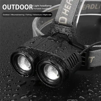 

T6 LED Headlight Tactical Headlamp Headlight Rechargeable White Light Headlight 18650 Head Lamp Torch Zaklamp 40DC14