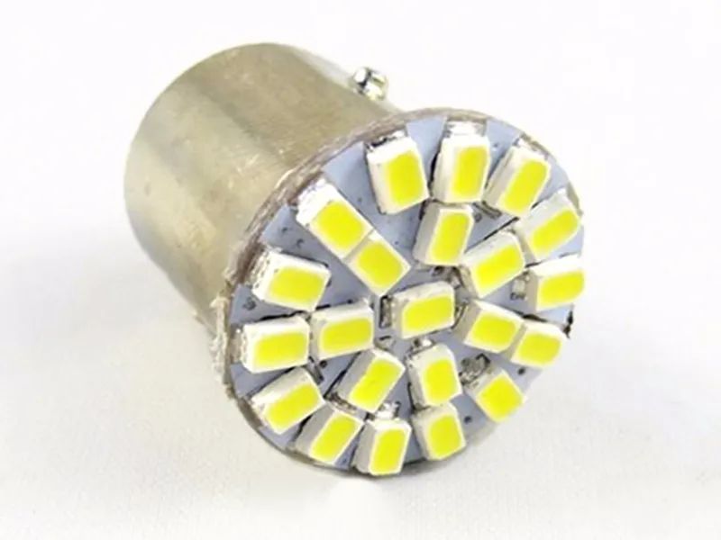 1x Белый 1156 22SMD P21W BA15S светодиодный автомобильная лампа авто задние указатели поворота, сигнализирующий Фонарь лампы 12V