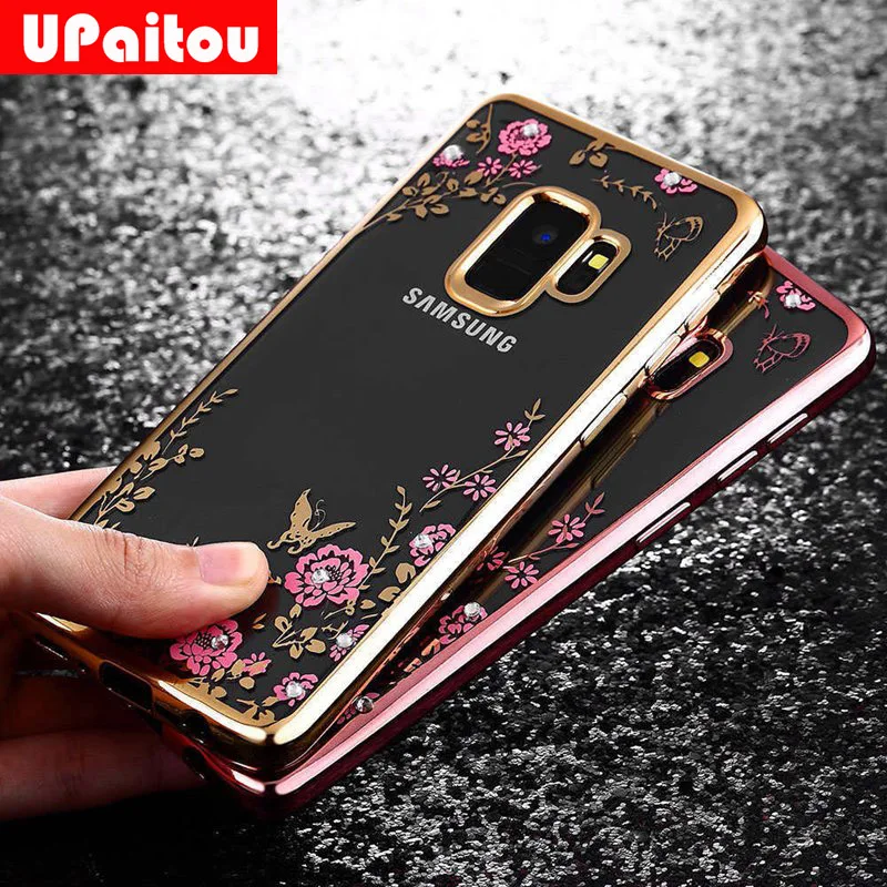 

UPaitou Diamond Soft TPU Case for Samsung Galaxy J4 J6 J8 J3 J5 J7 J2 Pro Prime A3 A5 A7 2016 2017 A6 A8 Plus 2018 Case Cover