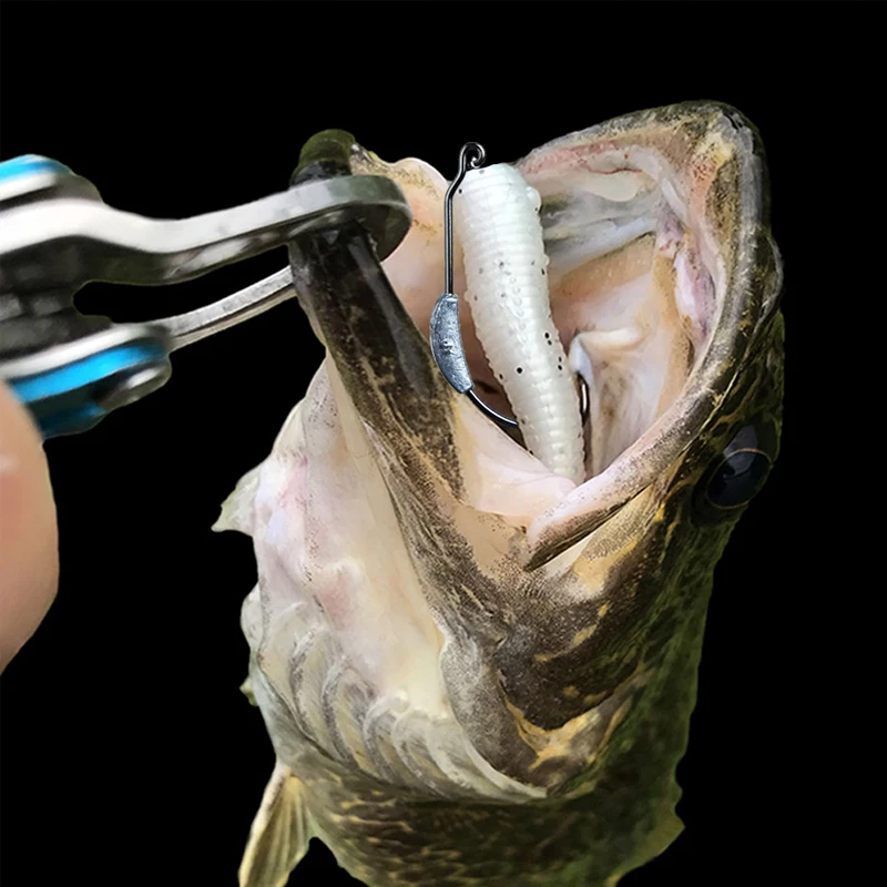 Открытый свинцовый крючок с колючей головкой 2 г 2,5 г 3 г 5 г 7 г офсетный рыболовный крючок рыболовные крючки подходят для техасских рыболовных снастей
